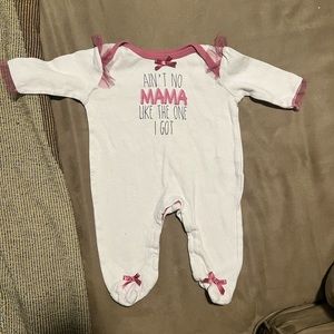 Girls 3/6M onsie “AINT NO MOMMA LIKE THE ONE I GOT”